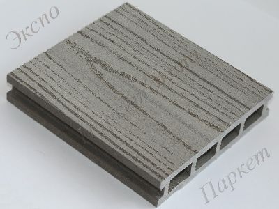 Террасная доска  MasterDeck, Серый вельвет + тиснение под дерево, материал - древесно-полимерный композит - 1