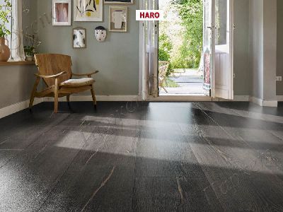 Ламинат 33 класс нагрузки, Haro Дуб Металлик Черный  544772, срок службы - 25 лет - 1