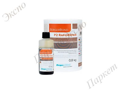 Клей для паркета Bond P2 Rapid Repair, упаковка 14 кг, Двухкомпонентный ремонтный клей