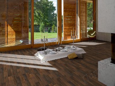 Паркетная Доска Дуб Дуб Smoked tree plank Classic 1739956 - 2
