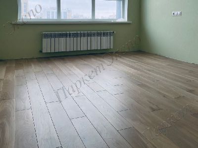 Инженерная доска Дуб Жемчужный  обработка   