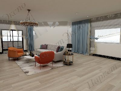 Виниловые полы Floorwood Дуб, 43 класс нагрузки, срок службы - 20 лет - 2
