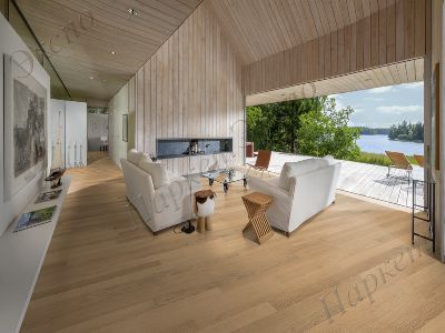 Паркетная Доска Дуб Дуб  FULL PLANK  STORY BRUSHED NEW ARCTIC 138 - 2
