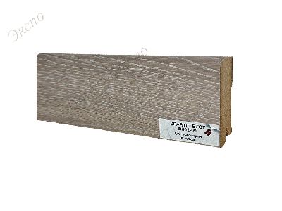 Плинтус ламинированный DEARTIO Дуб B302-09 Дуб темно-серый