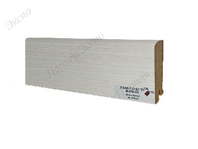 Плинтус ламинированный DEARTIO Дуб  B302-01 Ясень белый