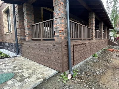 Террасная доска  CM Scandinavia, Фасадная панель CM Cladding BARK, Мербау, , материал - композит - 1