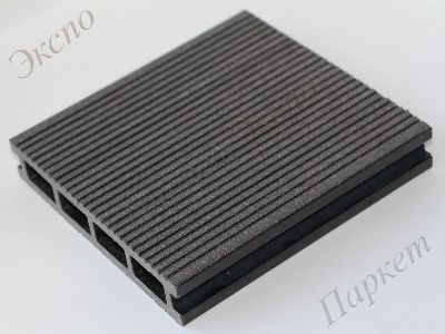 Террасная доска  MasterDeck, Антрацит  вельвет , материал - древесно-полимерный композит - 3