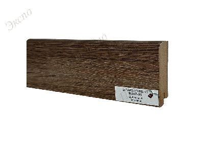 Плинтус ламинированный DEARTIO Дуб B302-21 Дуб темный