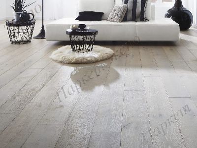 Паркетная Доска Дуб BL Дуб Тренд Вайт матт фаска 4V - 1